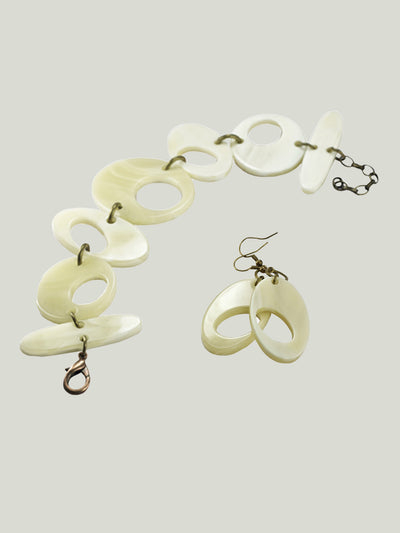 RE-CIRCLE movable bracelet and earrings